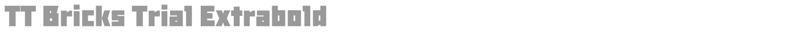 TT Bricks font preview